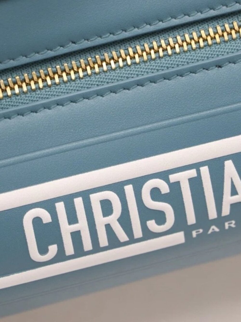 Christian Dior Calfskin Small Dior Vibe Bowling Bag - Turquoise - Picture 6 of 14